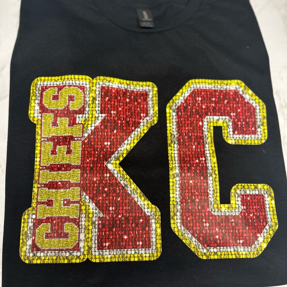 KC sequences tee.   DTF transfer.  Made to order